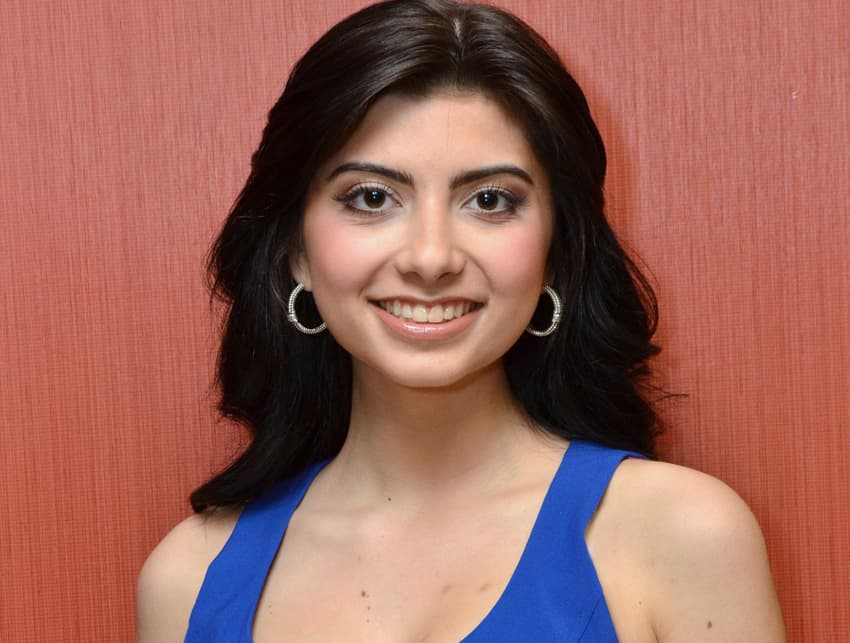 Portrait in blue with artistic styling