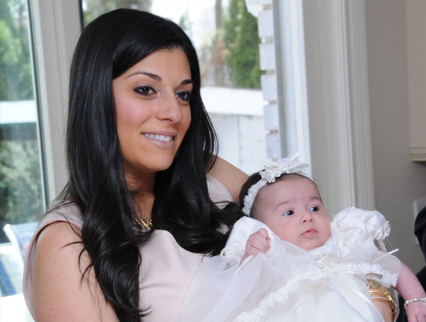 Beautiful mother and child portrait